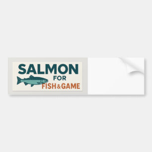 Lachs für Fische und Autoaufkleber
