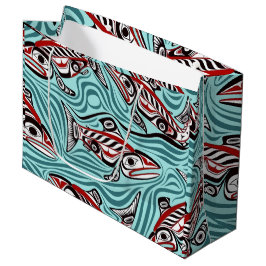 Lachs Haida Art Spirit Pacific Native Große Geschenktüte