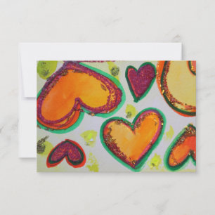 Lachs Herz Pink Bliss Kleine Einladungen