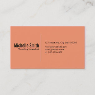 Lachs Hintergrund mit Trennlinie Visitenkarte