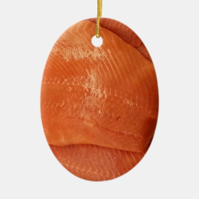 Lachs Keramikornament (Vorne)