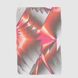 Lachs oder Pfirsich, extrem grob digitalisiert Golfhandtuch