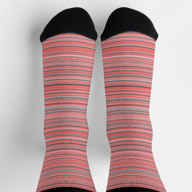 Lachs Pink Socken (Oben)