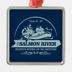 Lachs (Rafting2) Ornament Aus Metall