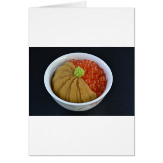 Lachs Roe Urchin Rice Bowl Japanisches Essen Schwa