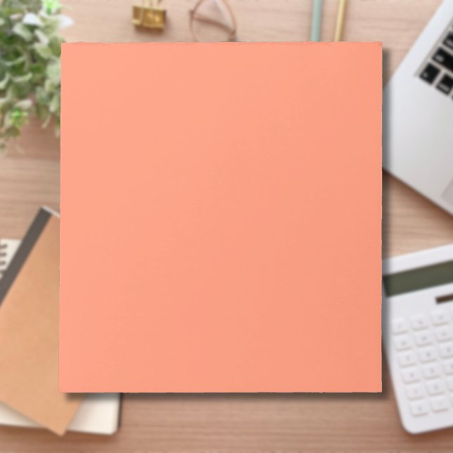 Lachs Rosa Farbe | Trendfarbe Notizblock (Von Creator hochgeladen)