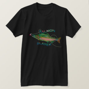 Lachs Slayer Fisherman's T - Shirt