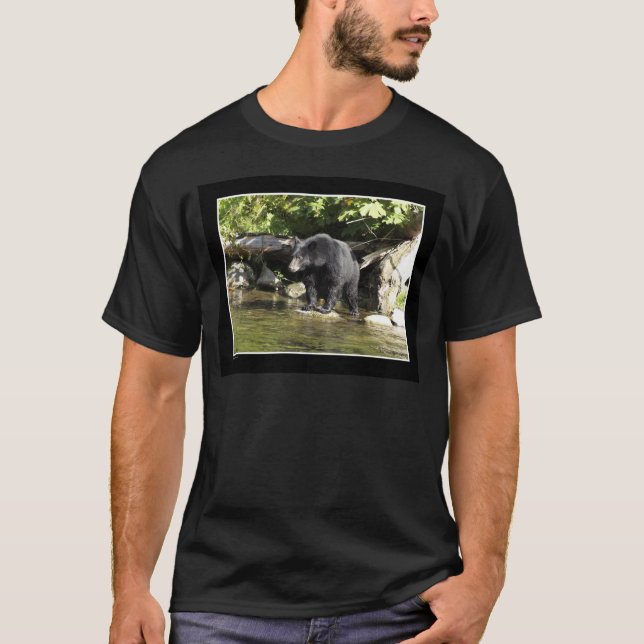 "Lachs Spotting" Geschenke von Schwarzbären T-Shirt (Vorderseite)