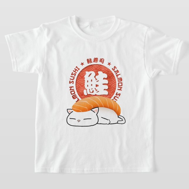 Lachs Sushi Cat T-Shirt (Ablage )
