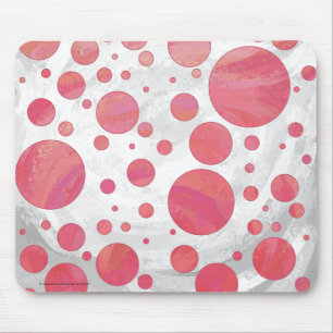 Lachs Swirl Dot Pattern Mousepad