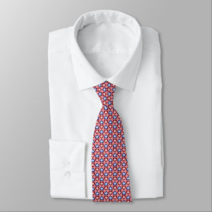 Lachs- und Blau-Herzen-Argyle-Krawatte Krawatte