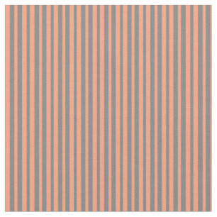 Lachs und graue Streifen/Linienmuster Stoff