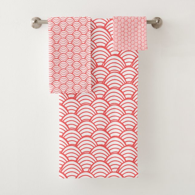Lachs Waves Badhandtuch Set (Insitu)