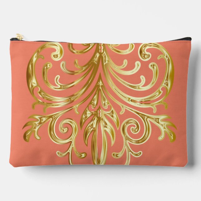 Lachs, Weihnachtsgeschenke Behörde® Groß Zubehörtasche (Vorderseite)