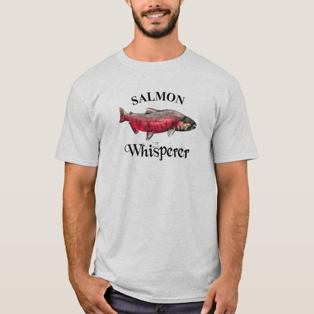 Lachs Whisperer Light T - Shirt (Vorderseite)