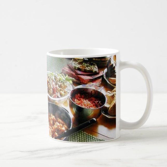 Lachs zum Essen Kaffeetasse (Rechts)