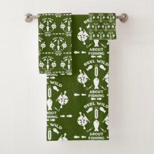 Lachsangeln Kanada Badhandtuch Set