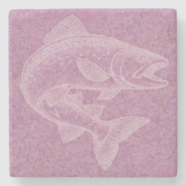 Lachsanstieg Steinuntersetzer