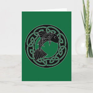 Lachse des Wissens - Gruß-Karte Karte