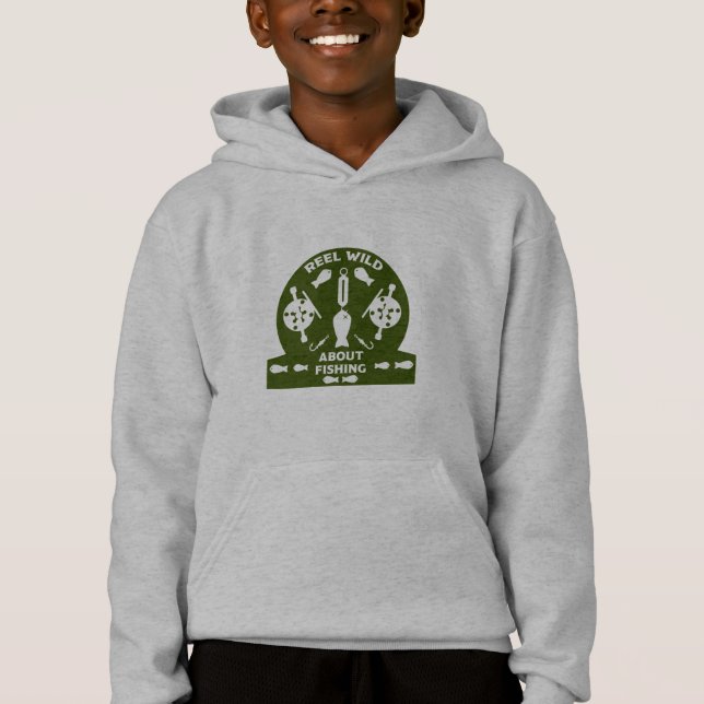 Lachsfischerei Kanada Hoodie (Vorderseite)