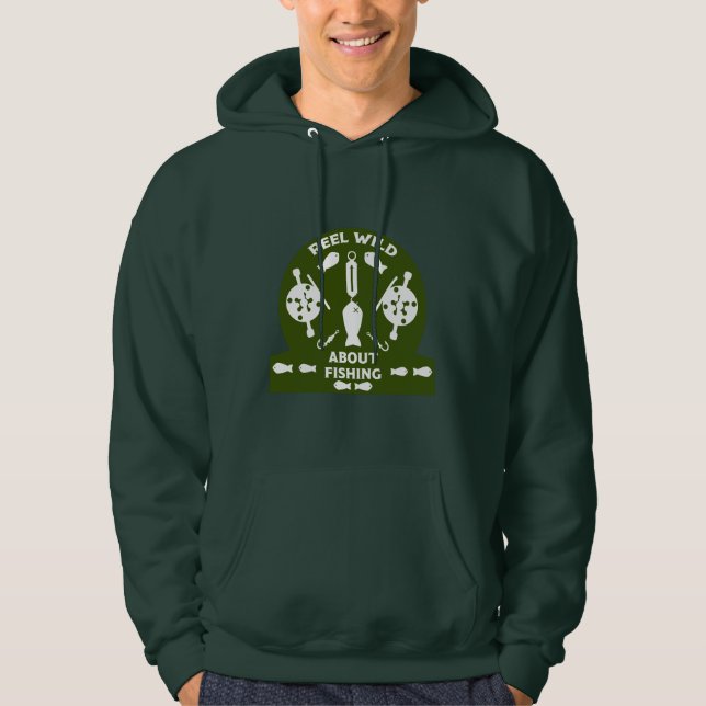 Lachsfischerei Kanada Hoodie (Vorderseite)