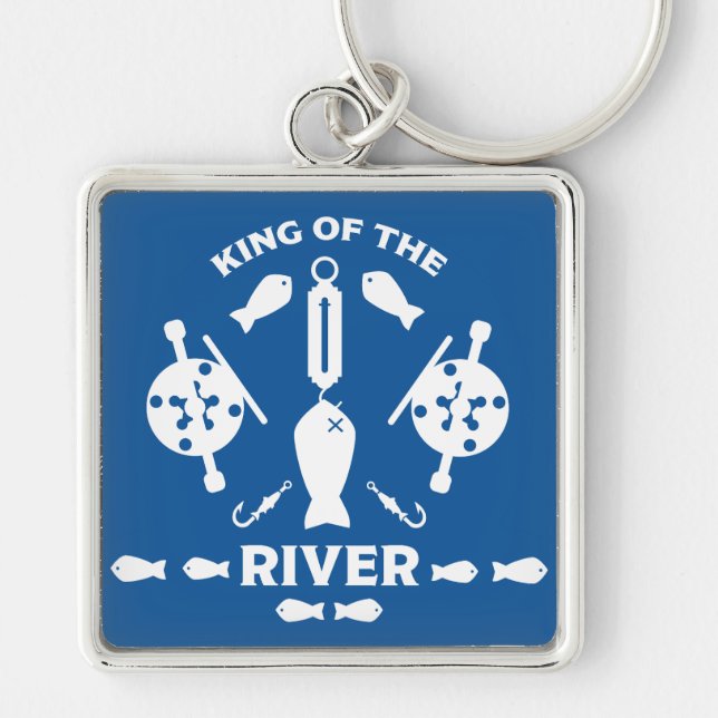 Lachsfischerei Kanada Schlüsselanhänger (Vorne)