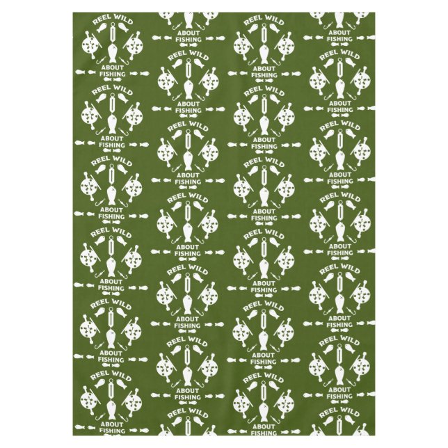 Lachsfischerei Kanada Tischdecke (Vorderseite)