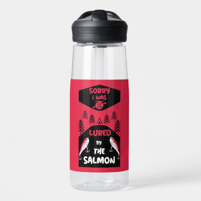 Lachsfischerei Kanada Trinkflasche (Vorne)