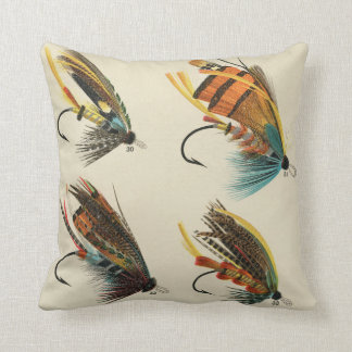 Lachsfliegen von Mary Orvis Print Throw Kissen