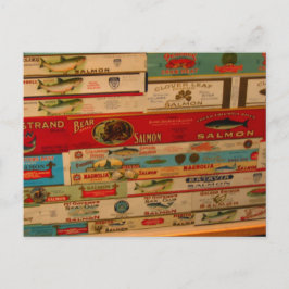 Lachskannen Vintag Postkarte