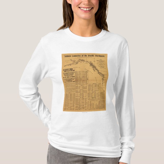 Lachskonservenfabriken der pazifischen T-Shirt (Vorderseite)