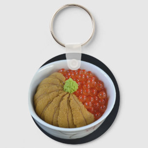 Lachsrogen Seeigel Reisschale Japanisches Essen Sc Schlüsselanhänger
