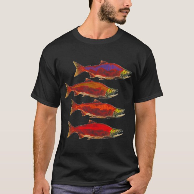 Lachsschule T-Shirt (Vorderseite)