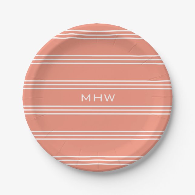 Lachsstreifen für Teller aus Monogramm (Vorderseite)
