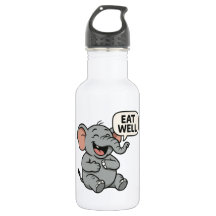 Lacht ab! Funny Laughing Elephant Water Flasche