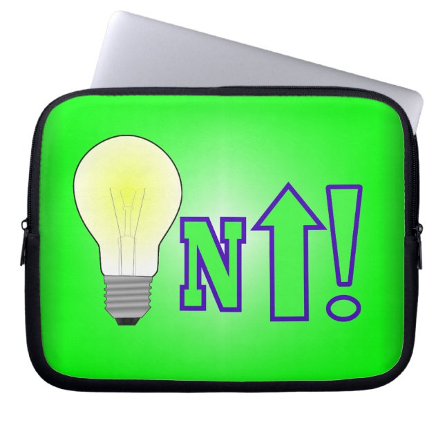 Lacht auf! laptopschutzhülle (Vorderseite)