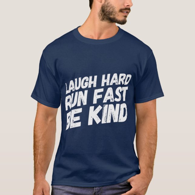Lachte harten Run    FastBe liebenswürdige Geschen T-Shirt (Vorderseite)