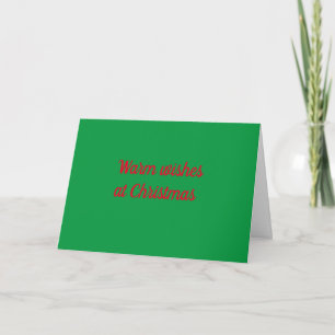 **LACHTER, LÄCHELN UND WARME WÜNSCHE BEI CHRISTMAS FEIERTAGSKARTE