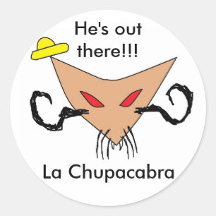 LaChupacabra Runder Aufkleber