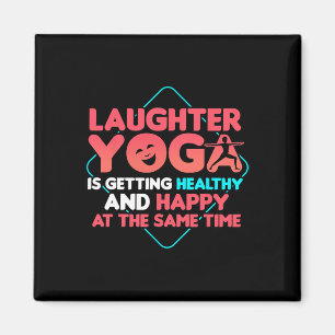 Lachyoga-Liebhaber Lachmeditationszitat  Magnet