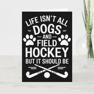 Lackenhockey-Hunde Lustiger Lackenhockey Karte