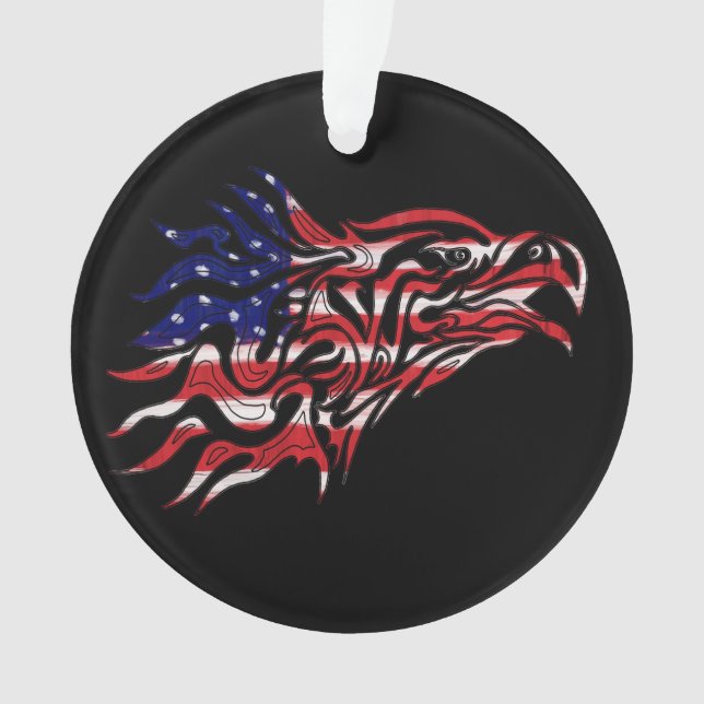 Lackfahne und Adler Ornament (Vorderseite)