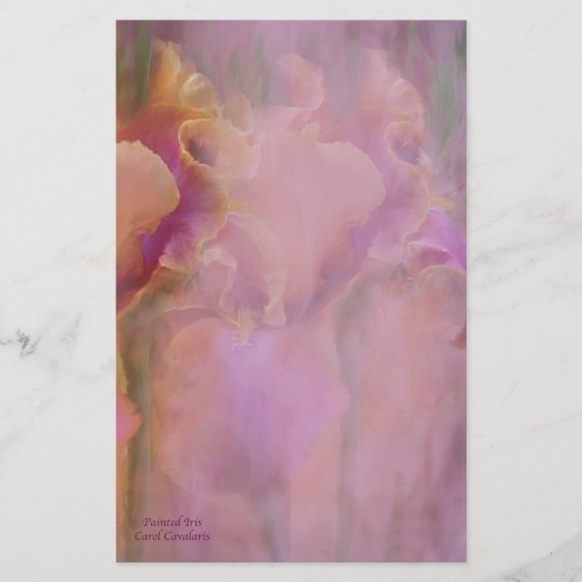 Lackierung der Iris Briefpapier (Vorderseite)