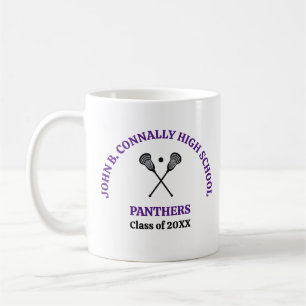 Lackrosse-Team der Purple High School personalisie Kaffeetasse