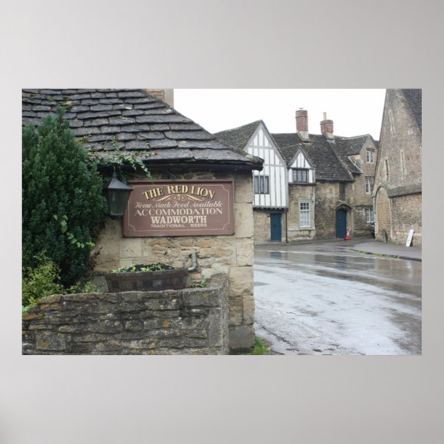 Lacock, Wiltshire, UK Poster (Vorne)