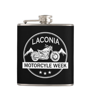 Laconia Motorcycle Week Motorrad Flachmann