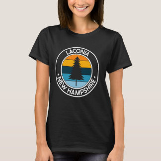 Laconia New Hampshire NH USA City Pride Retro Suns T-Shirt