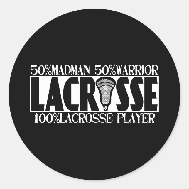 Lacrosse A 100% Aufkleber (Vorderseite)