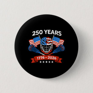 Lacrosse American Flag Lax Helm Sticks 4. Juli Button