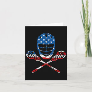 Lacrosse American Flag Lax Helmet Sticks 4. Ju Karte